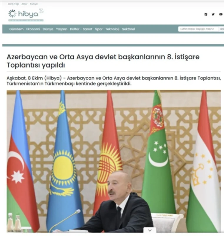 Türkiyə mediası Azərbaycan Prezidentinin Türkmənistana səfərini geniş işıqlandırıb - FOTO
