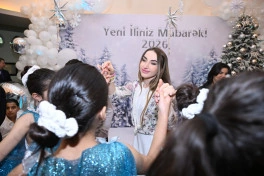 Leyla Əliyeva, Arzu Əliyeva və Alena Əliyeva xüsusi qayğıya ehtiyacı olan uşaqlar üçün təşkil olunan bayram şənliyində iştirak ediblər - FOTO