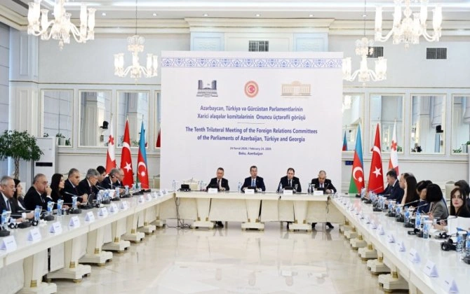 Bakıda Azərbaycan, Türkiyə və Gürcüstan parlamentlərinin üçtərəfli görüşü keçirilib