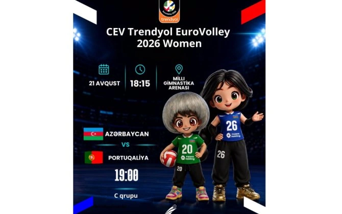 Bakıda voleybol üzrə Avropa çempionatının C qrupunun oyunları başlayır