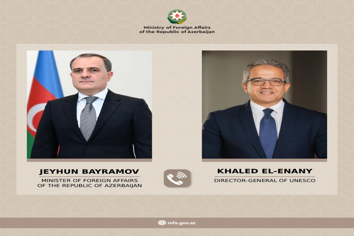 Ceyhun Bayramov UNESCO-nun Baş direktoru ilə telefon danışığı aparıb