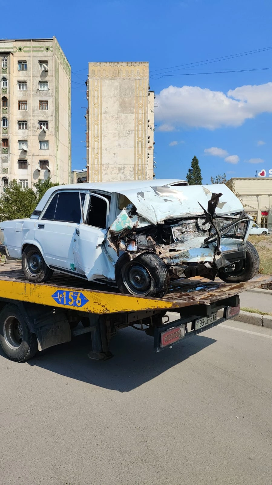 Gəncədə yol qəzası olub, yaralılar var - FOTOLAR