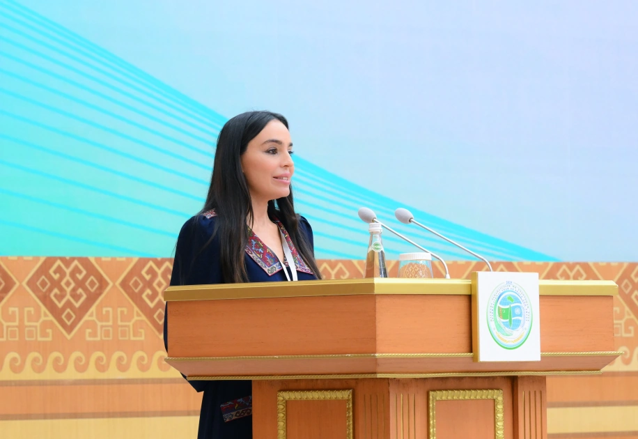 Leyla Əliyeva Türkmənistanda beynəlxalq konfransda iştirak edib - FOTO