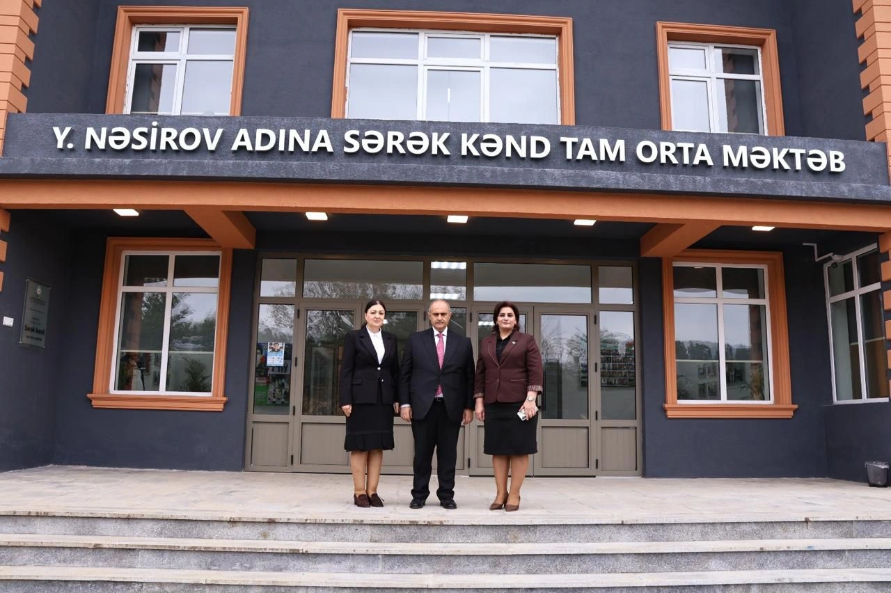 BSU-nun rektoru Astara rayonunda məktəblilərlə görüş keçirib - FOTOLAR