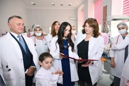 Mehriban Əliyeva Elmi-Tədqiqat Pediatriya İnstitutunu ziyarət edib - FOTO