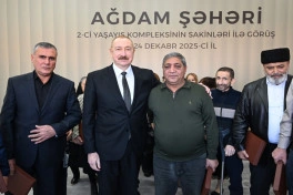 Prezident İlham Əliyev Ağdamda 2-ci yaşayış kompleksinin açılışında iştirak edib - YENİLƏNİB - FOTO