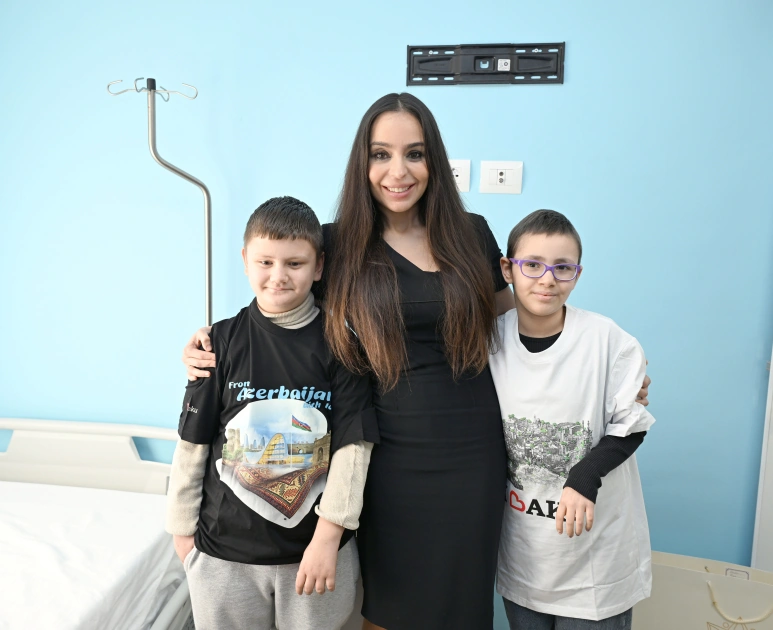 Leyla Əliyeva Tiranada uşaq evini ziyarət edib - FOTO