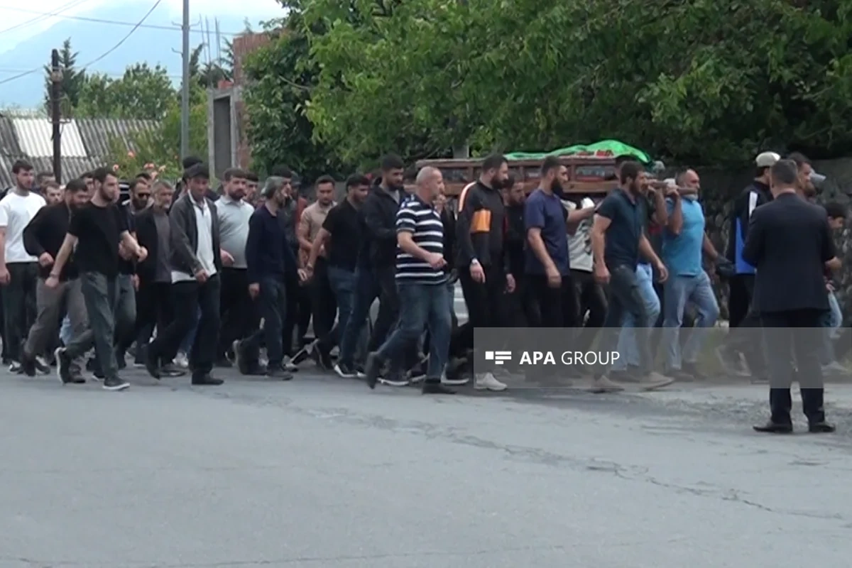 Azov dənizində dron hücumunda həlak olan Məhəmməd Əliyev Zaqatalada dəfn olunub - FOTO