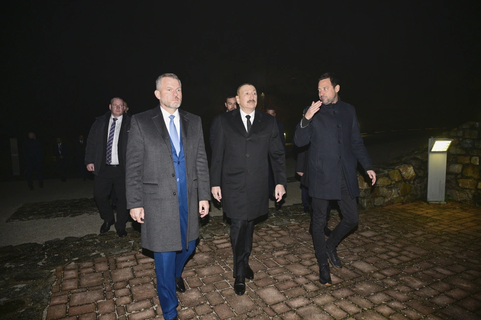 Azərbaycan və Slovakiya prezidentləri Bratislavada Devin qəsrində olublar - FOTO
