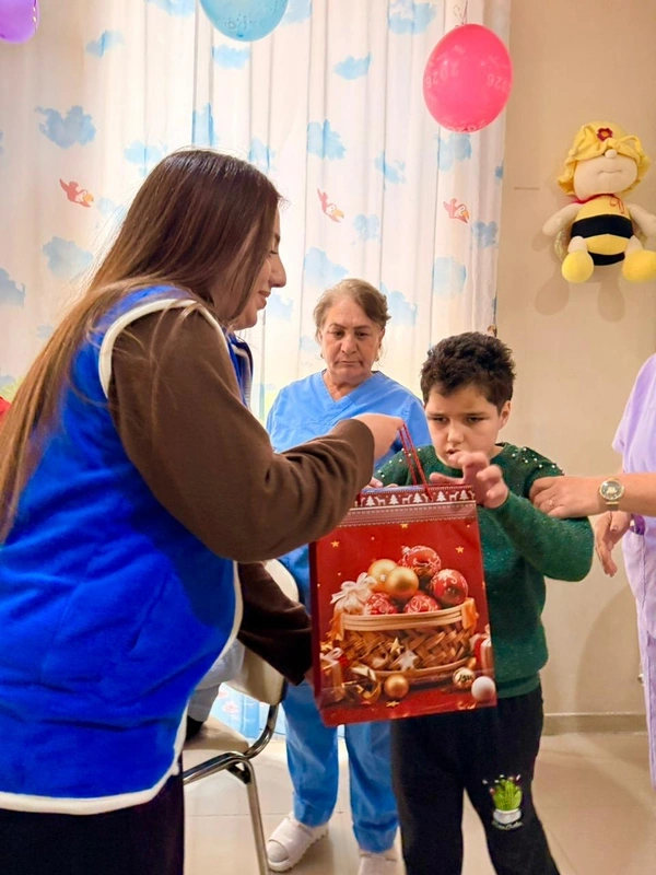 Leyla Əliyevanın təşəbbüsü ilə Mingəçevir Uşaq Nevroloji Sanatoriyasında Yeni il tədbiri keçirilib - FOTO