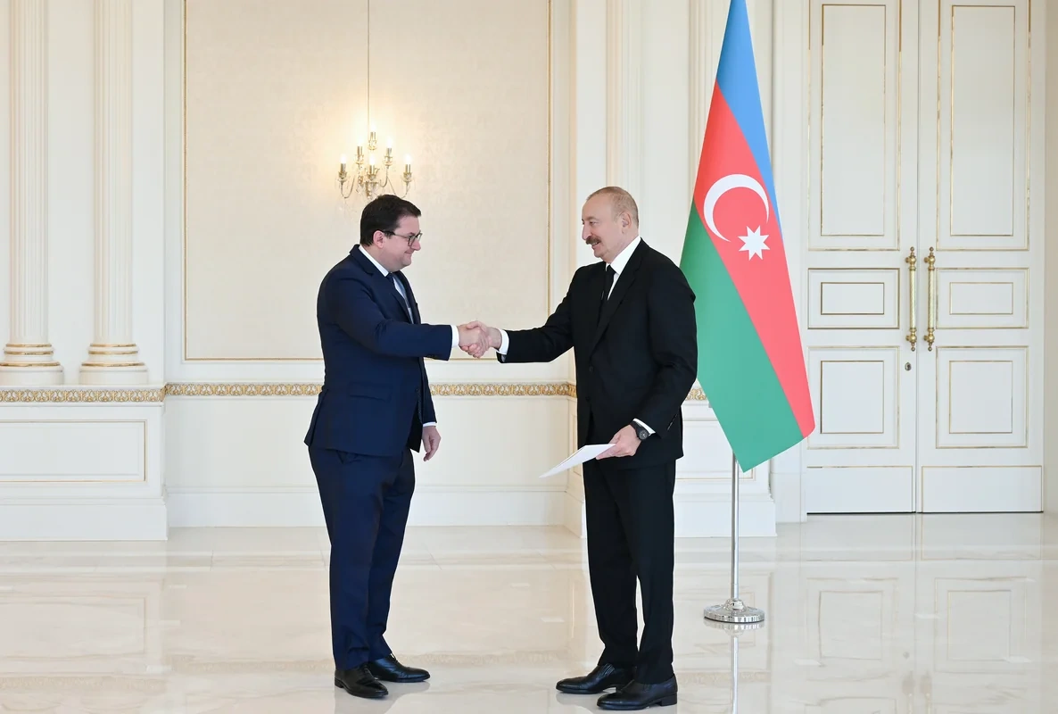 İlham Əliyev Avstriyanın Azərbaycana yeni təyin olunmuş səfirini qəbul etdi - FOTO