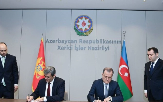 Azərbaycanla Monteneqro arasında Anlaşma Memorandumu imzalandı - FOTO