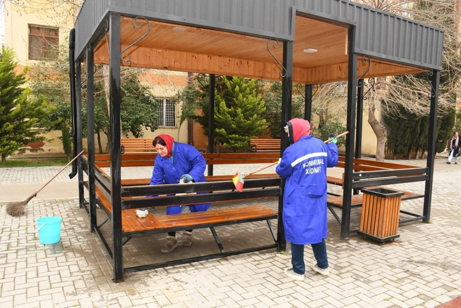 Güclü yağışdan sonra paytaxtda genişmiqyaslı daxili iməclik keçirilib - FOTOLAR
