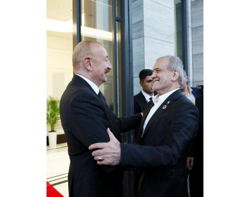 Bişkekdə Azərbaycan və İran prezidentlərinin görüşü olub - FOTO