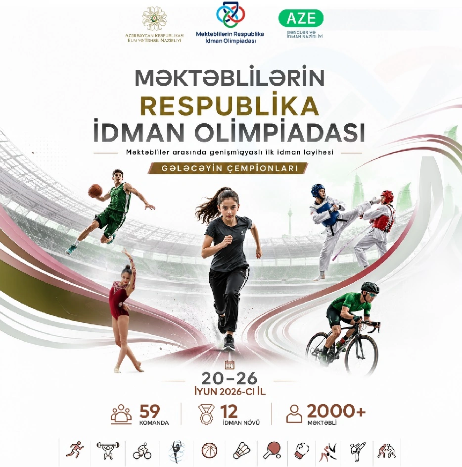 Azərbaycanda ilk: Məktəblilərin Respublika İdman Olimpiadası keçiriləcək