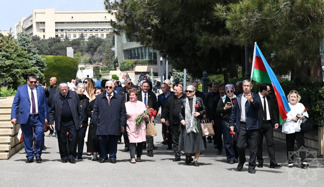 Milli Qəhrəman Albert Aqarunovun xatirəsi yad edilib - FOTO