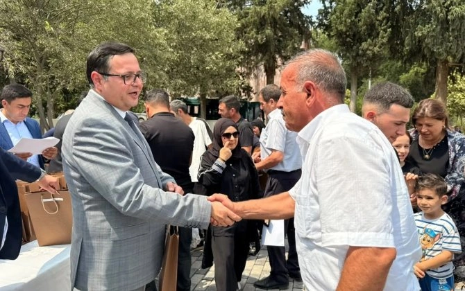 Xocavəndin iki kəndinə ilk köç karvanı çatdı, mənzillərin açarları təqdim olundu - FOTO