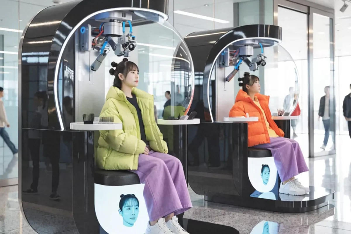 "Çində 3D üz skanı ilə işləyən robot-bərbərlər ortaya çıxdı" - Yeni texnologiya
