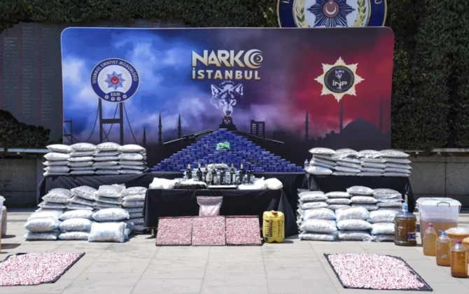 Türkiyədə 1 tondan çox narkotik vasitə aşkarlanıb, 26 nəfər həbs edilib