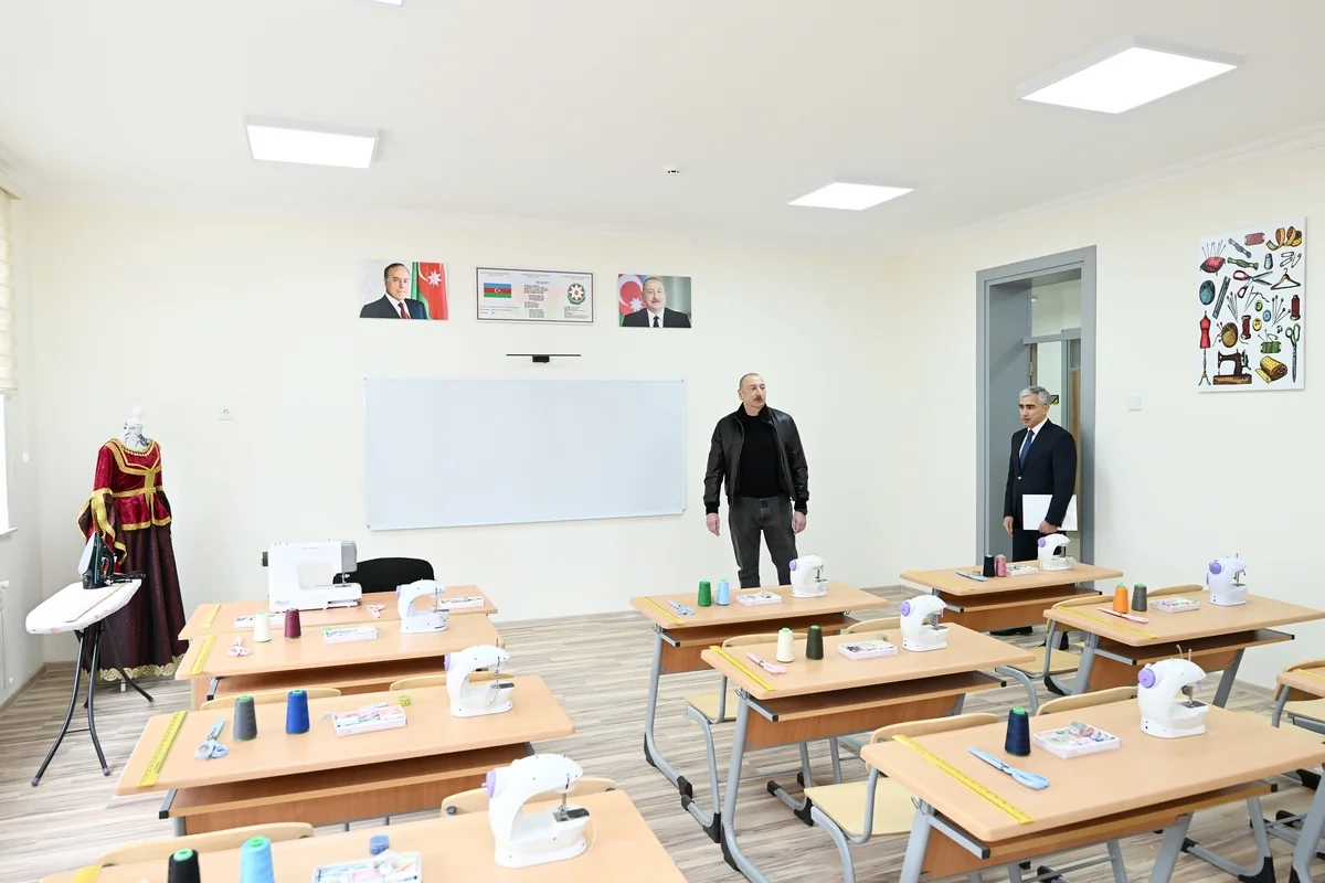 Prezident İlham Əliyev Şamaxı Avropa liseyinin yeni binasının açılışında iştirak edib - FOTO