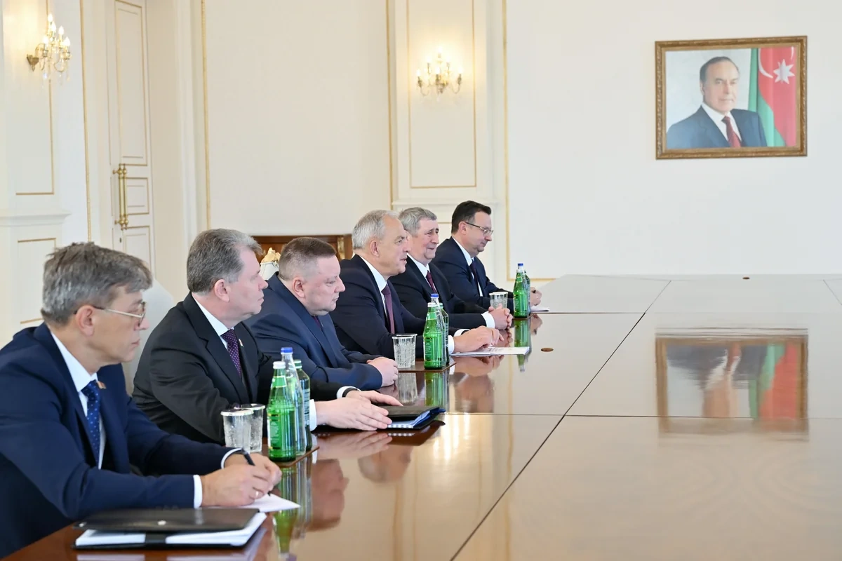 İlham Əliyev Belarus Milli Assambleyası Nümayəndələr Palatasının sədrini qəbul etdi - FOTO