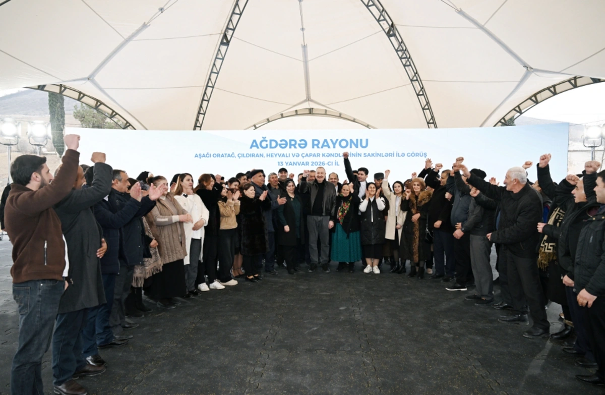 Prezident Ağdərənin Aşağı Oratağ, Çıldıran, Heyvalı və Çapar kəndlərinin sakinləri ilə görüşüb - FOTO