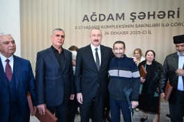 Prezident İlham Əliyev Ağdamda 2-ci yaşayış kompleksinin açılışında iştirak edib - YENİLƏNİB - FOTO