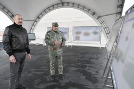 Prezident Ağdərədə Xüsusi Əməliyyat Mərkəzinin təməlini qoyub - FOTO