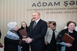 Prezident İlham Əliyev Ağdamda 2-ci yaşayış kompleksinin açılışında iştirak edib - YENİLƏNİB - FOTO