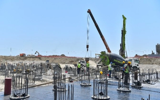 Lökbatan hövzəsi üzrə gətirici kanalizasiya kollektoru tikilir - FOTO/VİDEO