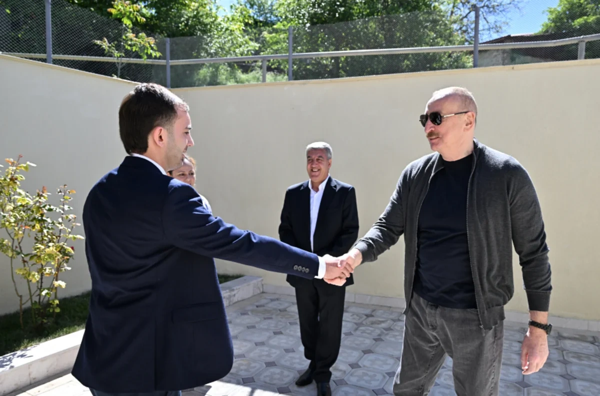 İlham Əliyev Şuşanın Böyük Qaladərəsi kəndində - FOTOLAR
