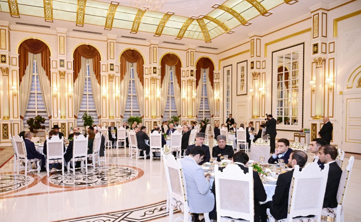Müqəddəs Ramazan ayı münasibətilə iftar mərasimi keçirilib - FOTO