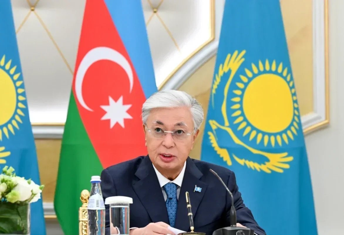 Kasım-Jomart Tokayev Azərbaycan və Gürcüstanla birgə layihələrdən danışdı