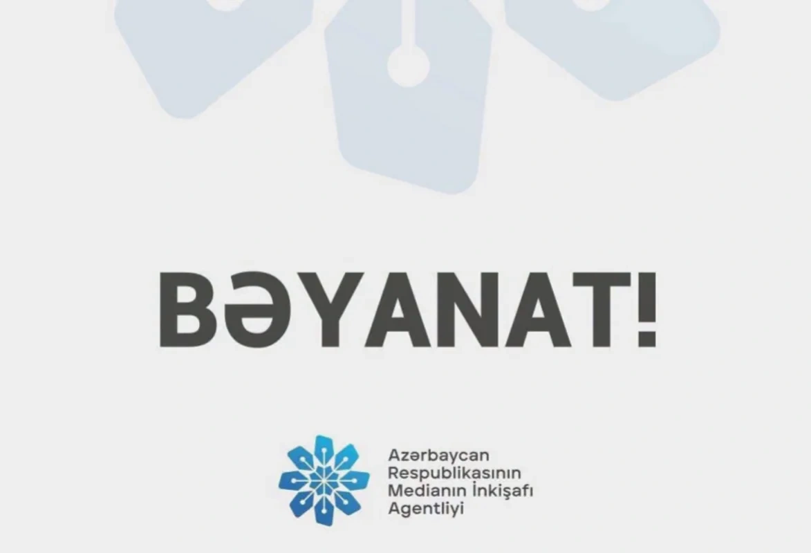 Qərb mediası Azərbaycana qarşı təşkil olunmuş dezinformasiya kampaniyası aparır - BƏYANAT