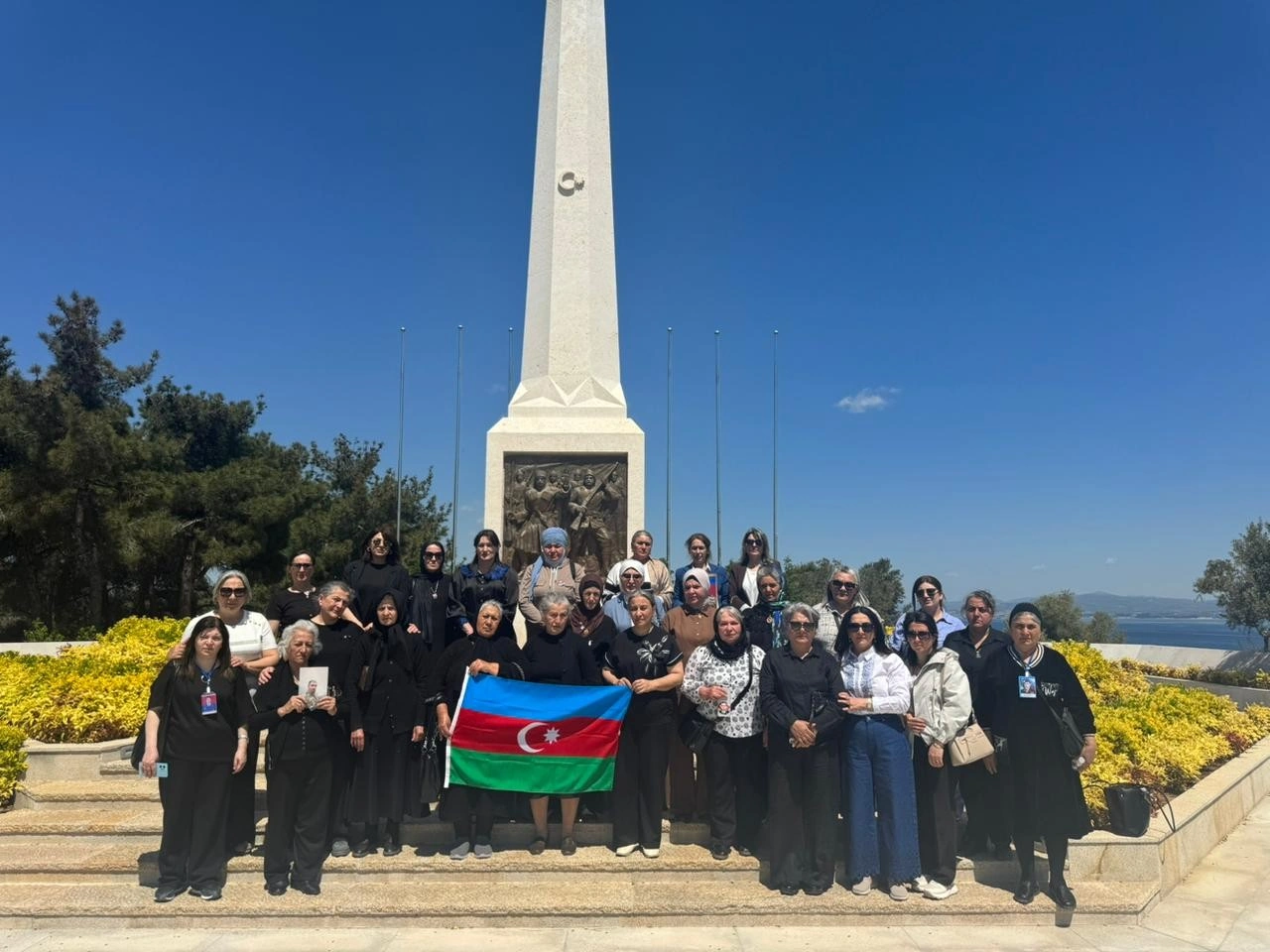 Şəhid ailələri Çanaqqala şəhərini ziyarət ediblər - FOTOLAR
