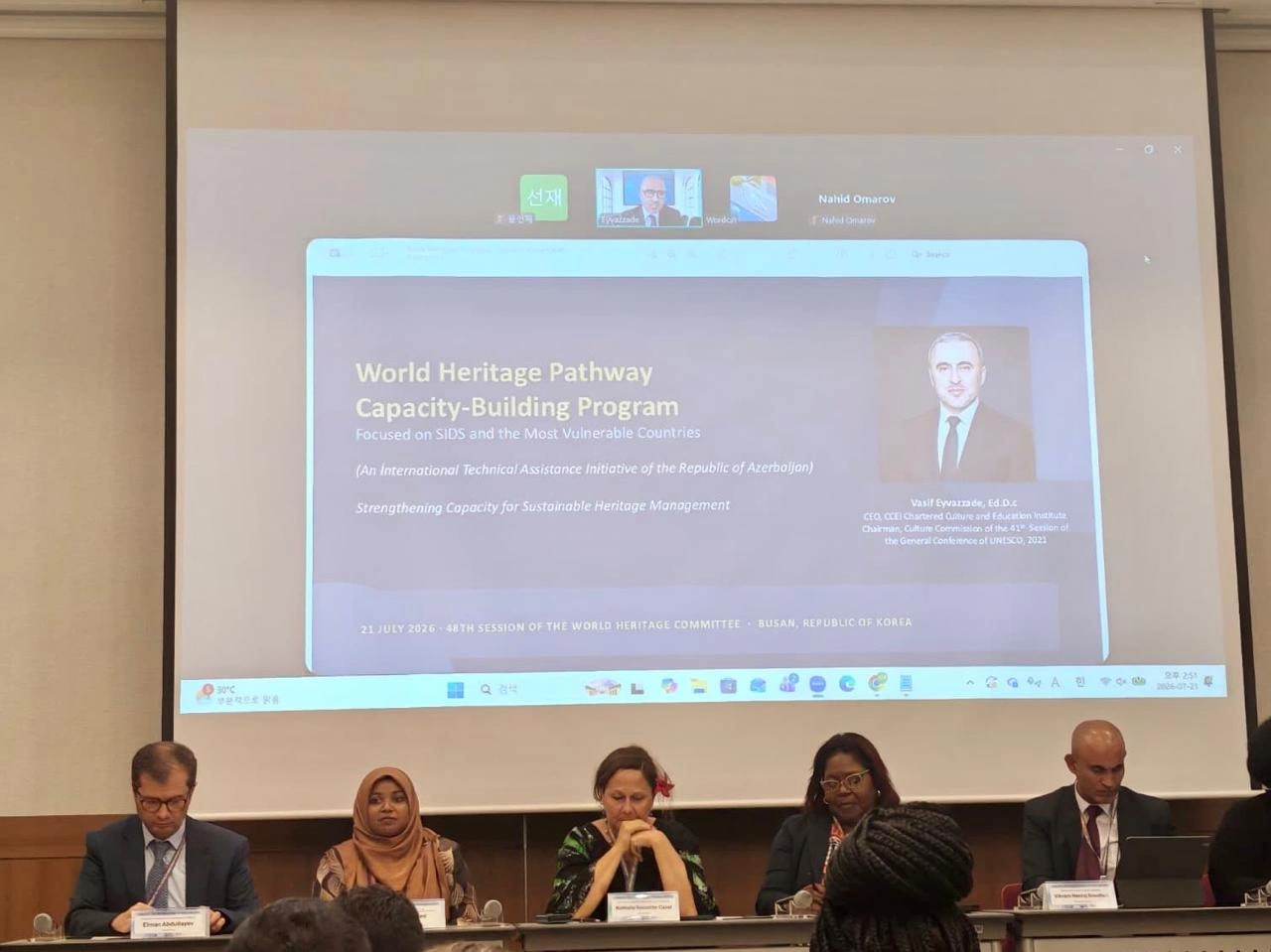 Azərbaycan kiçik ada dövlətlərinə ümumdünya irsinin qorunmasında dəstək verəcək - FOTO