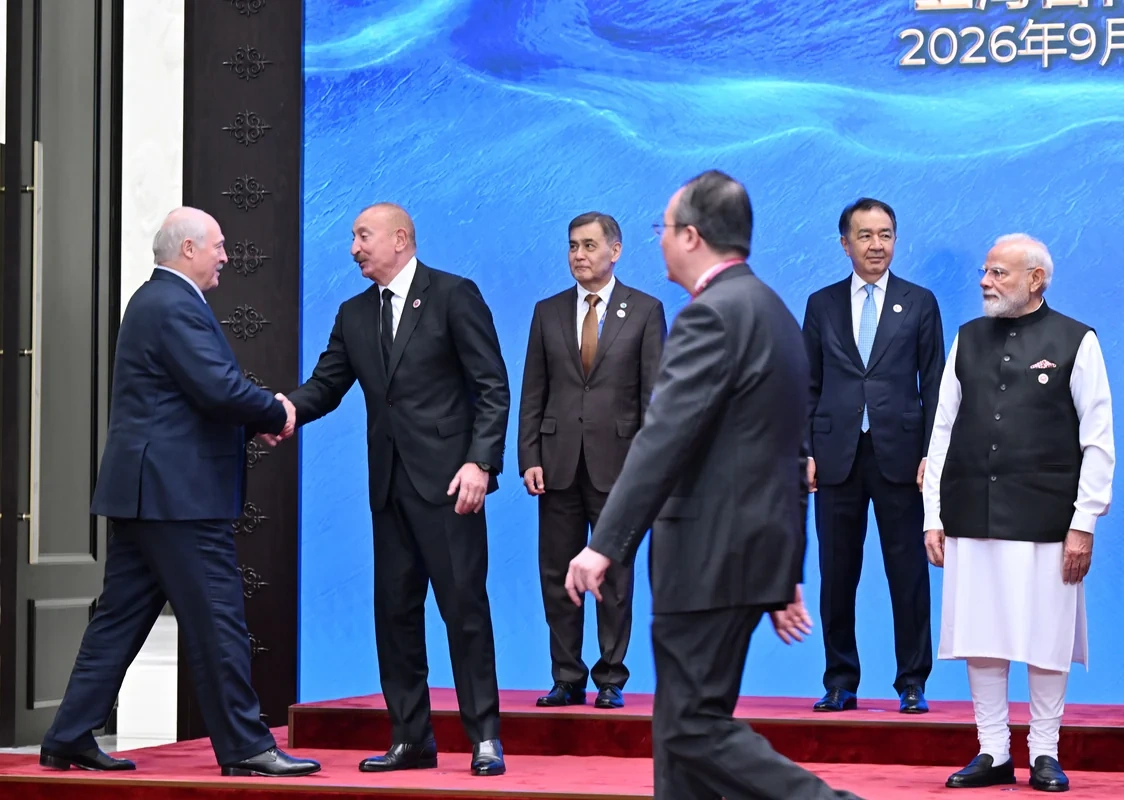 Prezident İlham Əliyev "ŞƏT plyus" formatında görüşdə çıxış etdi - FOTO - YENİLƏNİB