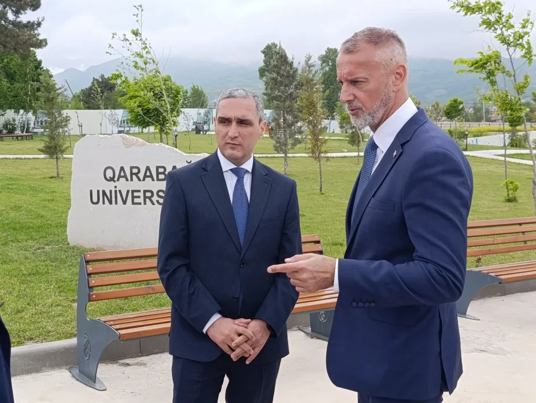 Rixard Raşi Xankəndidə quruculuq işləri ilə tanış oldu - FOTO