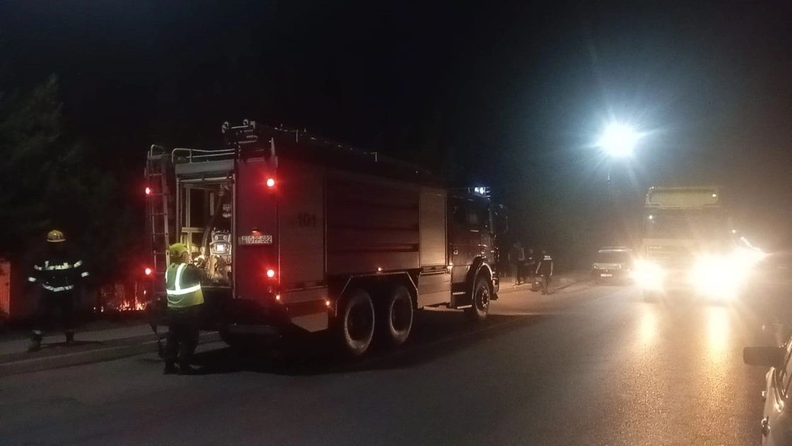 Cəlilabadda transformator partladı, yanğın oldu - FOTO