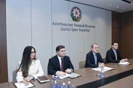Ceyhun Bayramov Vladanka Andreyeva ilə görüşüb - FOTO
