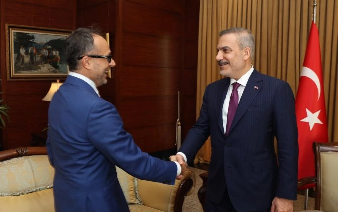 Hakan Fidan TÜRKPA Baş katibini qəbul edib - FOTO