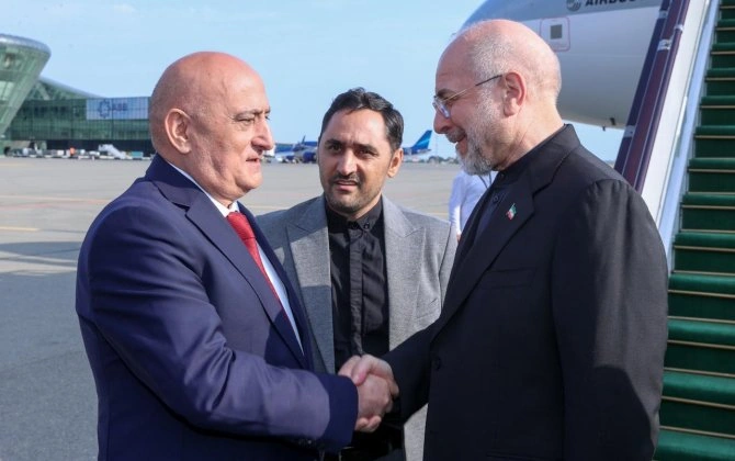 Məhəmməd Baqir Qalibaf Azərbaycana gəldi - FOTO