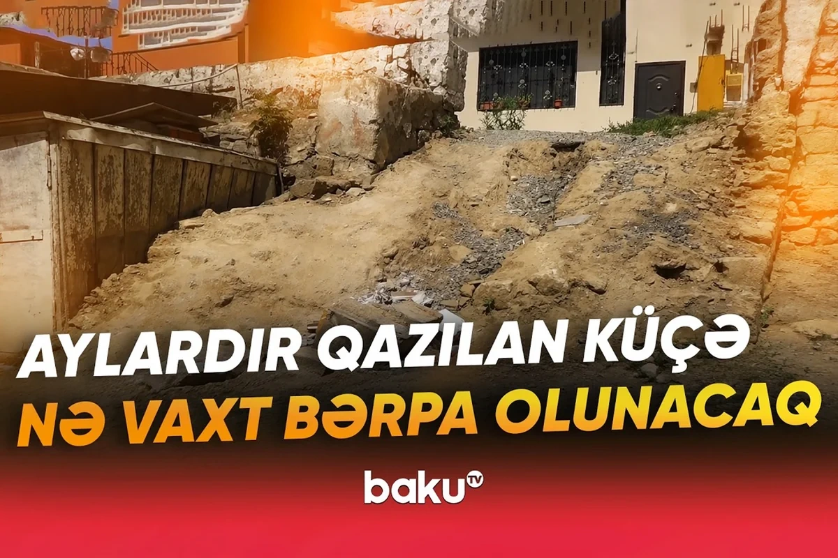 Səbaildə mart ayında qazılan küçə hələ də bərpa olunmur - Sakinlərdən ŞİKAYƏT - VİDEO