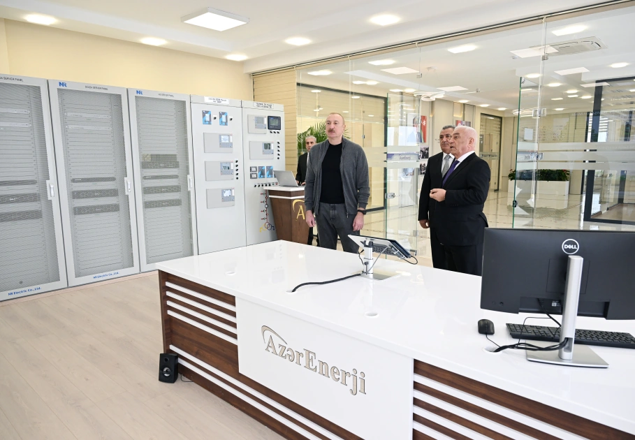 İlham Əliyev “Abşeron” Batareya Enerji Saxlanc Mərkəzinin açılışında iştirak edib - FOTO
