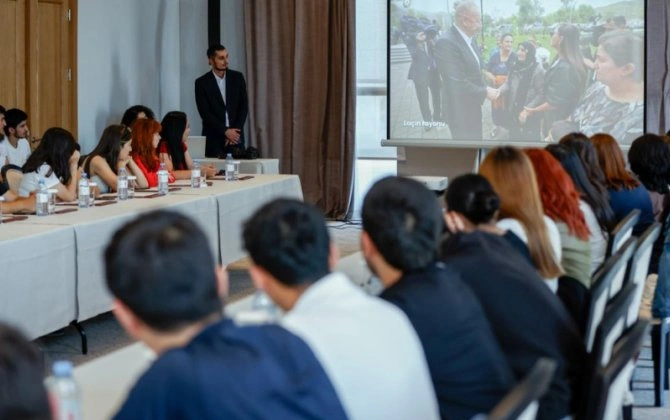 Qarabağ Universitetinin tələbələri ilə Laçında görüş keçirildi - FOTO