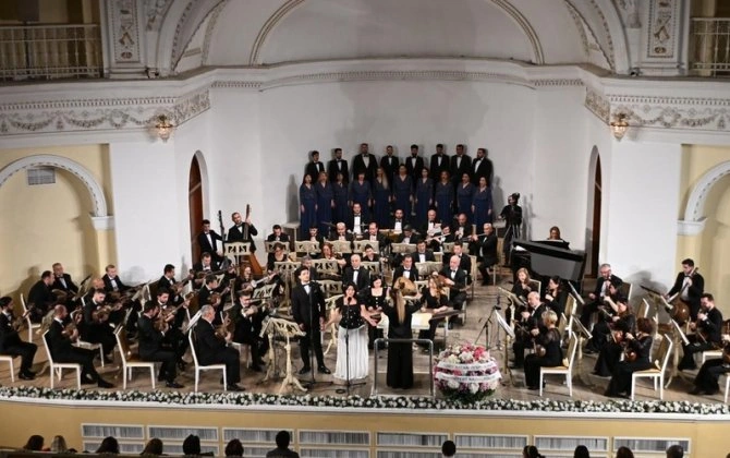 Xalq şairi Fikrət Qocanın 90 illiyinə həsr olunan konsert keçirildi - FOTOLAR