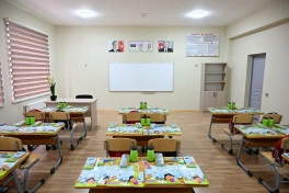 Ucarda Heydər Əliyev Fondunun təşəbbüsü ilə inşa olunan məktəb istifadəyə verilib - FOTO