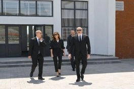 Prezident və birinci xanım Cəbrayılın Şükürbəyli kəndinin açılışında iştirak ediblər - YENİLƏNİB - FOTO