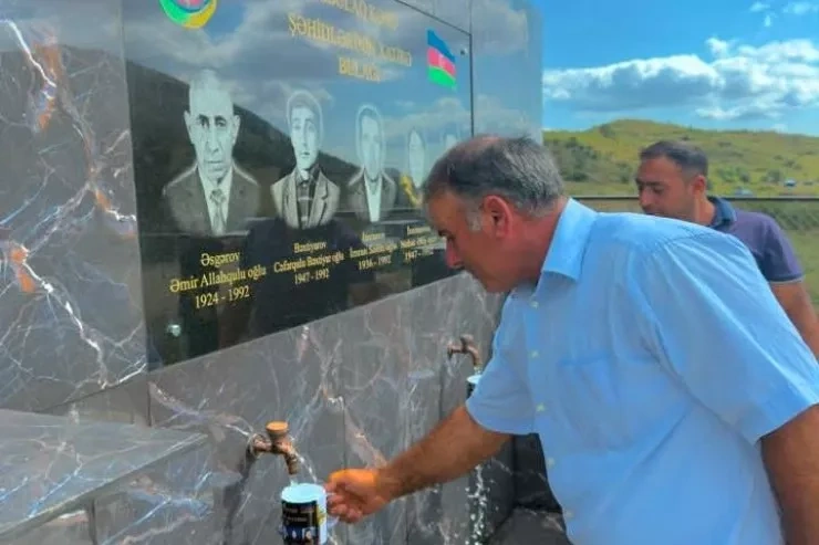 Ağbulaqda “Xatirə bulağı” açıldı - FOTO