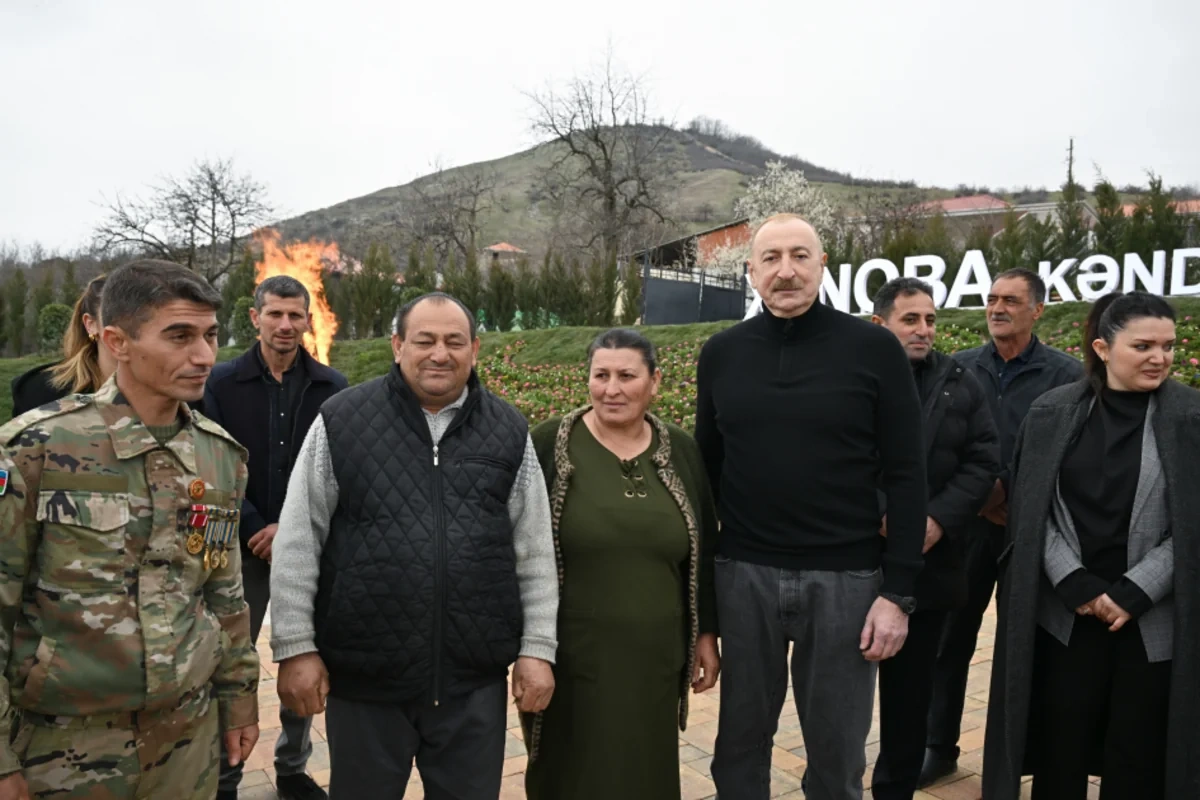 İlham Əliyev və xanımı Xocavənddədir - FOTOLAR